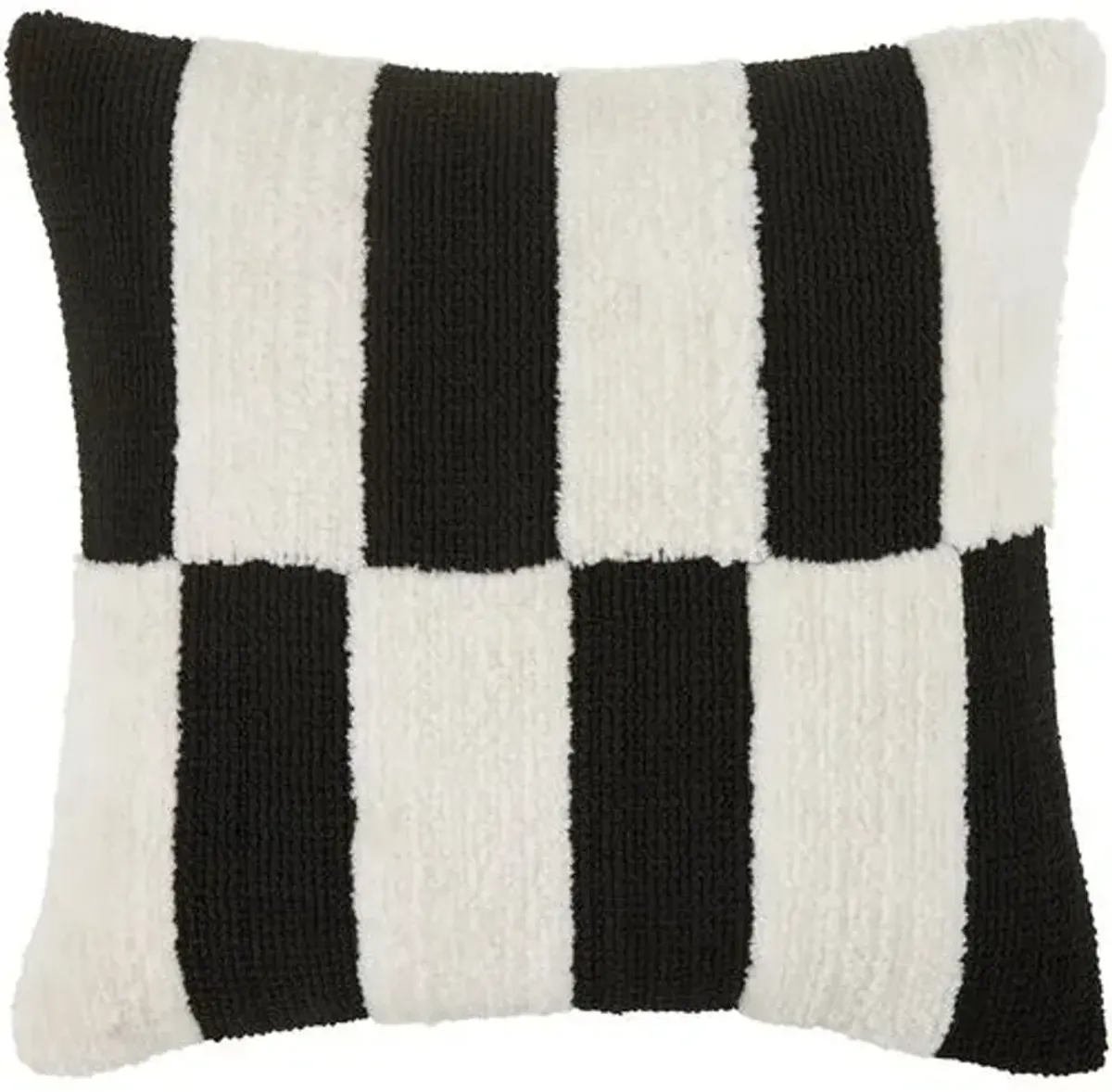 Lorcan Stripe Pillow - White/Black