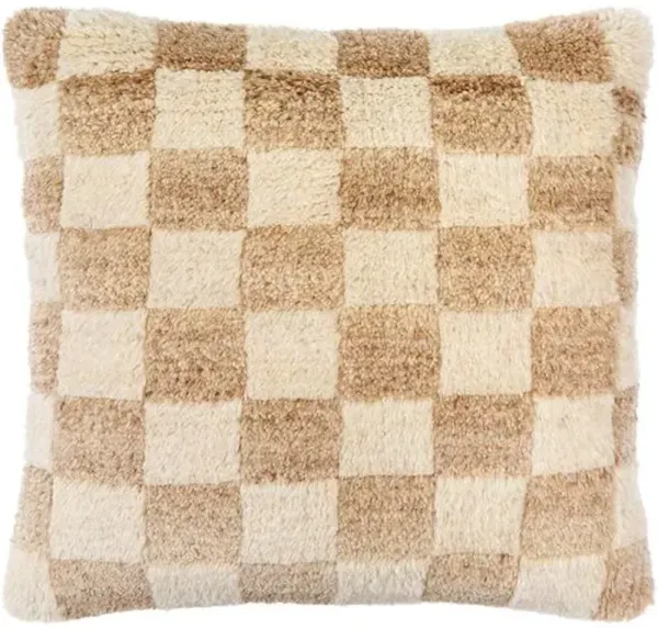 Lukas Checkered Wool Pillow