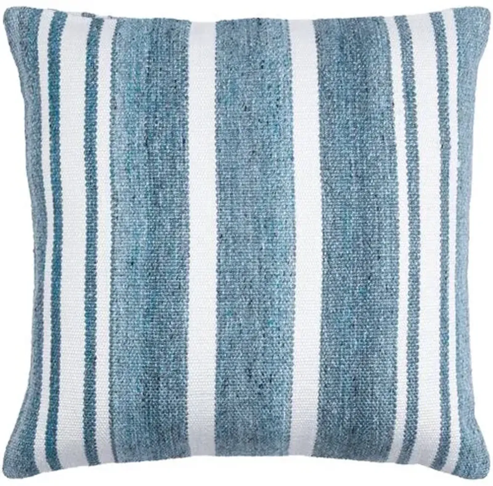 Rayer Stripe Indoor/Outdoor Pillow - Blue/White