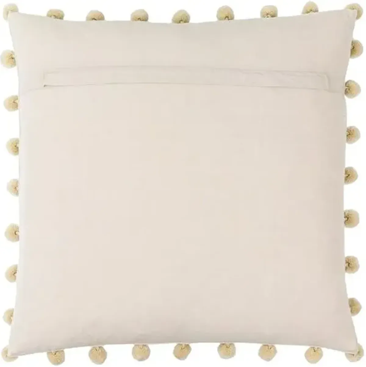 Rhonin Pom Pom Trim Velvet Pillow