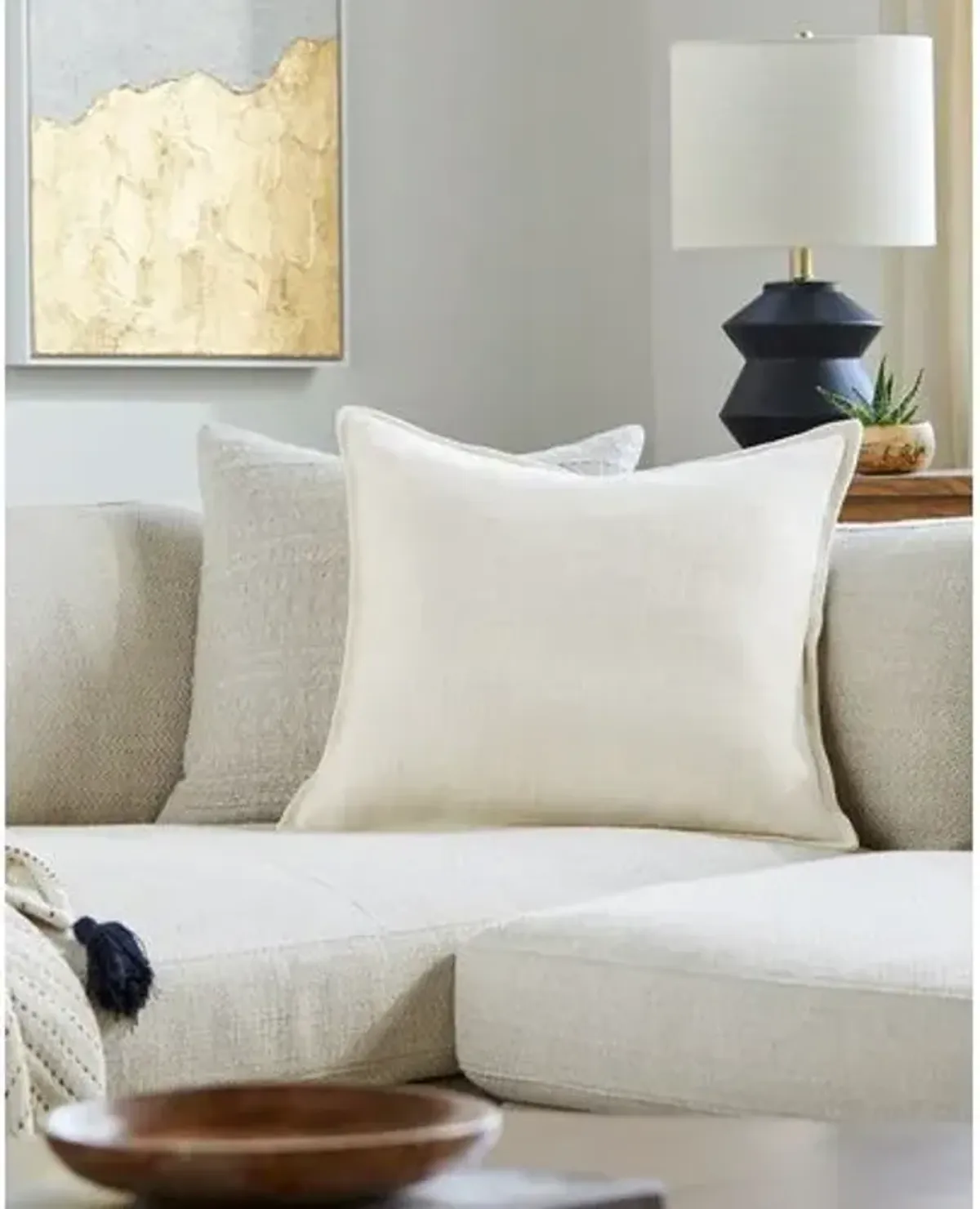 Thurman Linen Flange Pillow