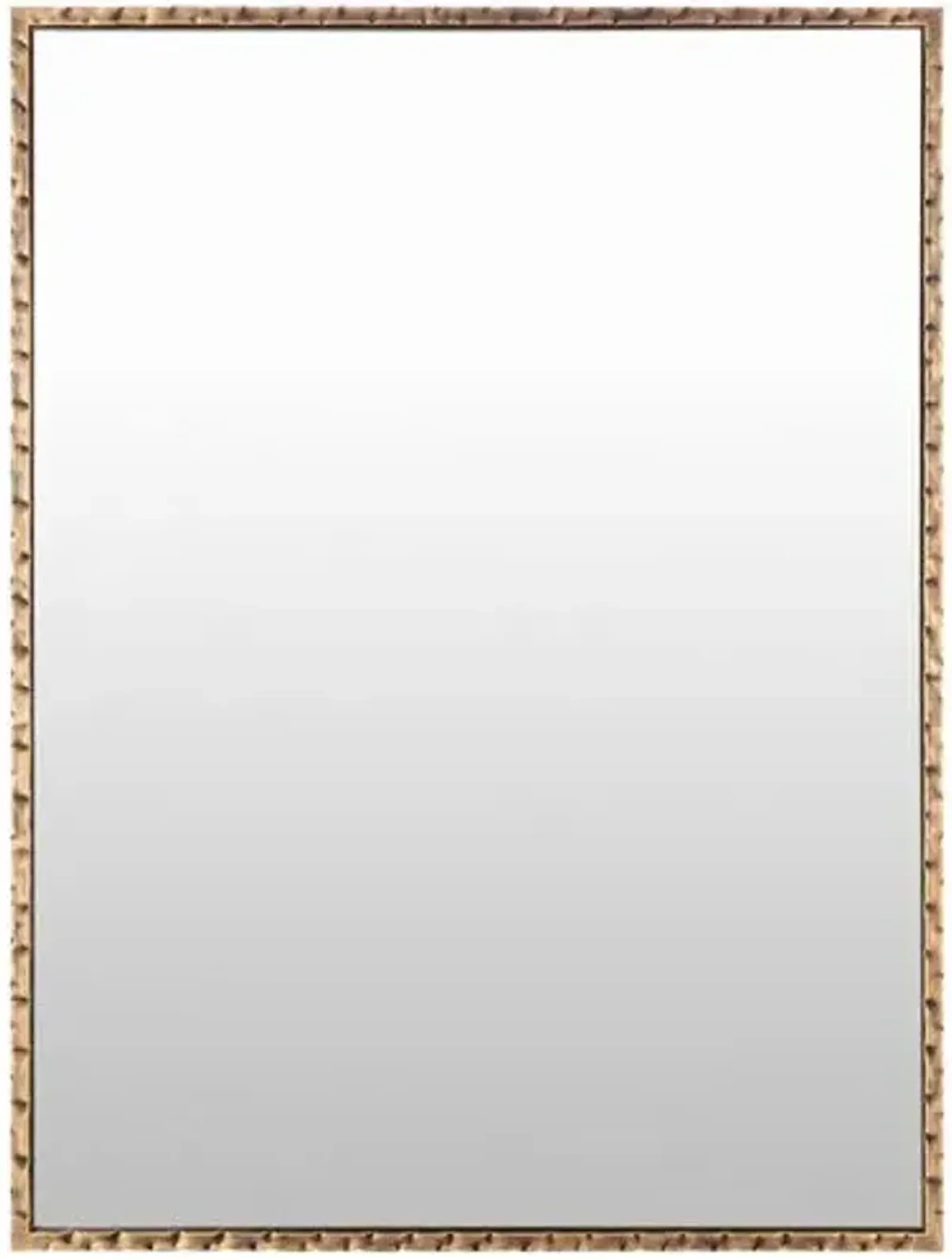 Salisbury Rectangular Wall Mirror - Hammered Gold