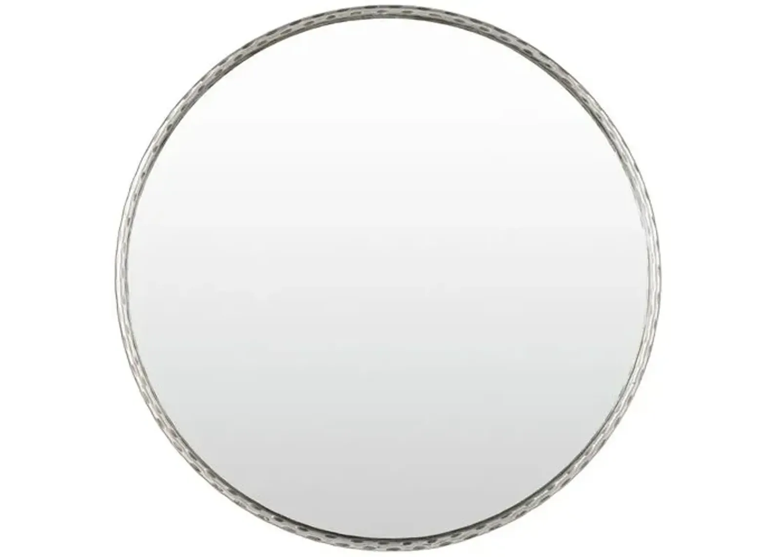 Paulina Round Hammered Wall Mirror