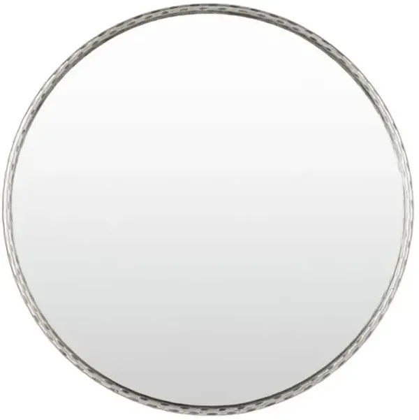 Paulina Round Hammered Wall Mirror