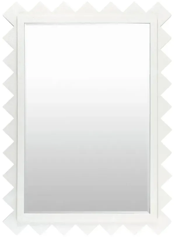 Hailey Deco Wall Mirror, White
