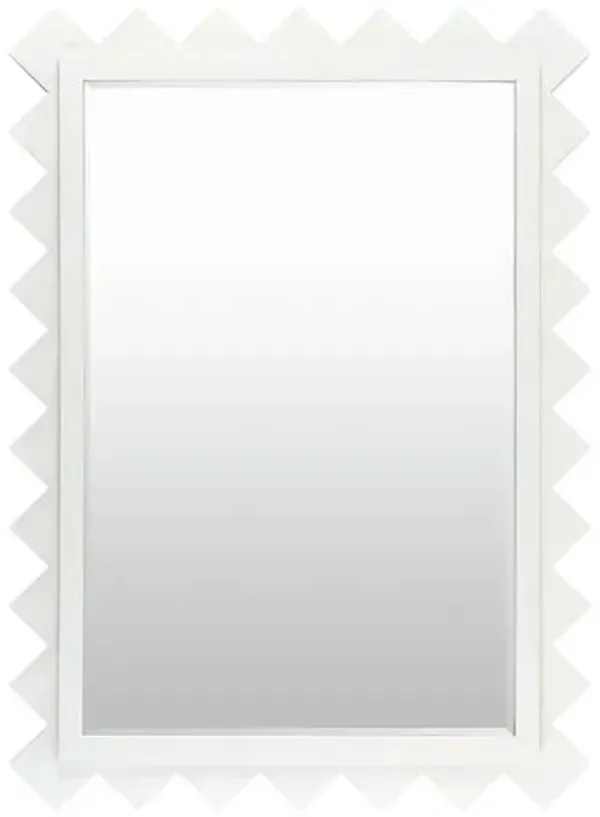 Hailey Deco Wall Mirror - White