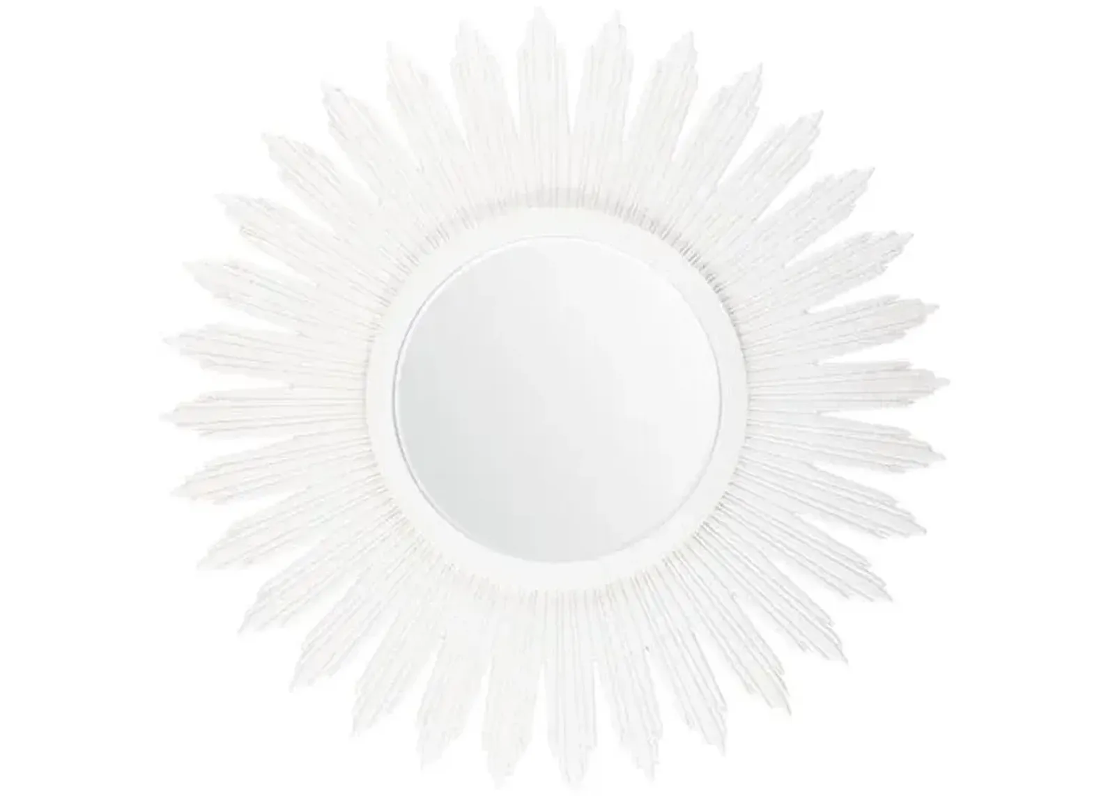 Sylvia Starburst Wall Mirror - White