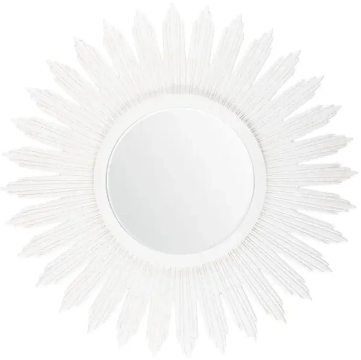 Sylvia Starburst Wall Mirror - White