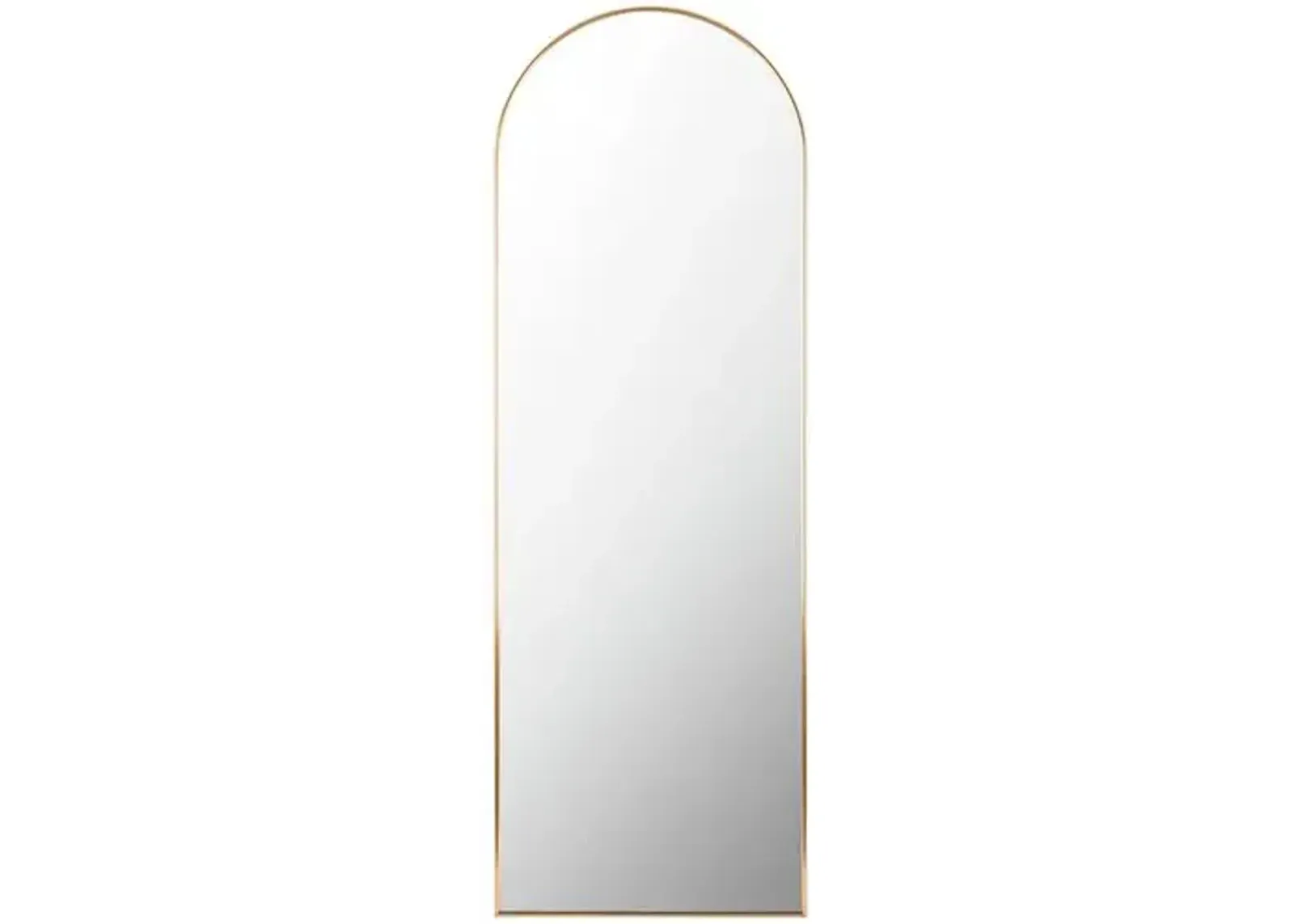 Finch Arched Floor Mirror - Gold