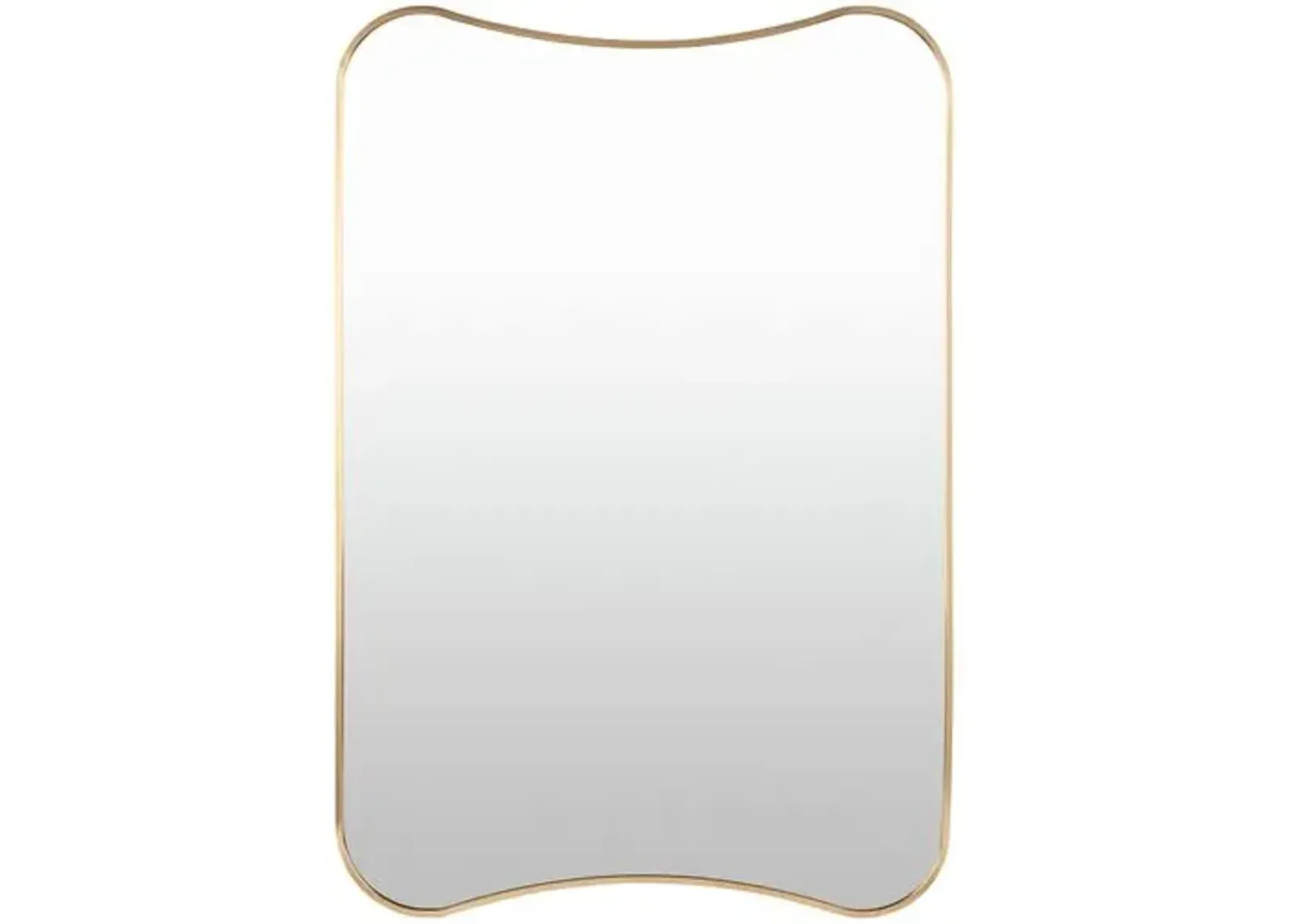 Juno Curvy Wall Mirror - Gold