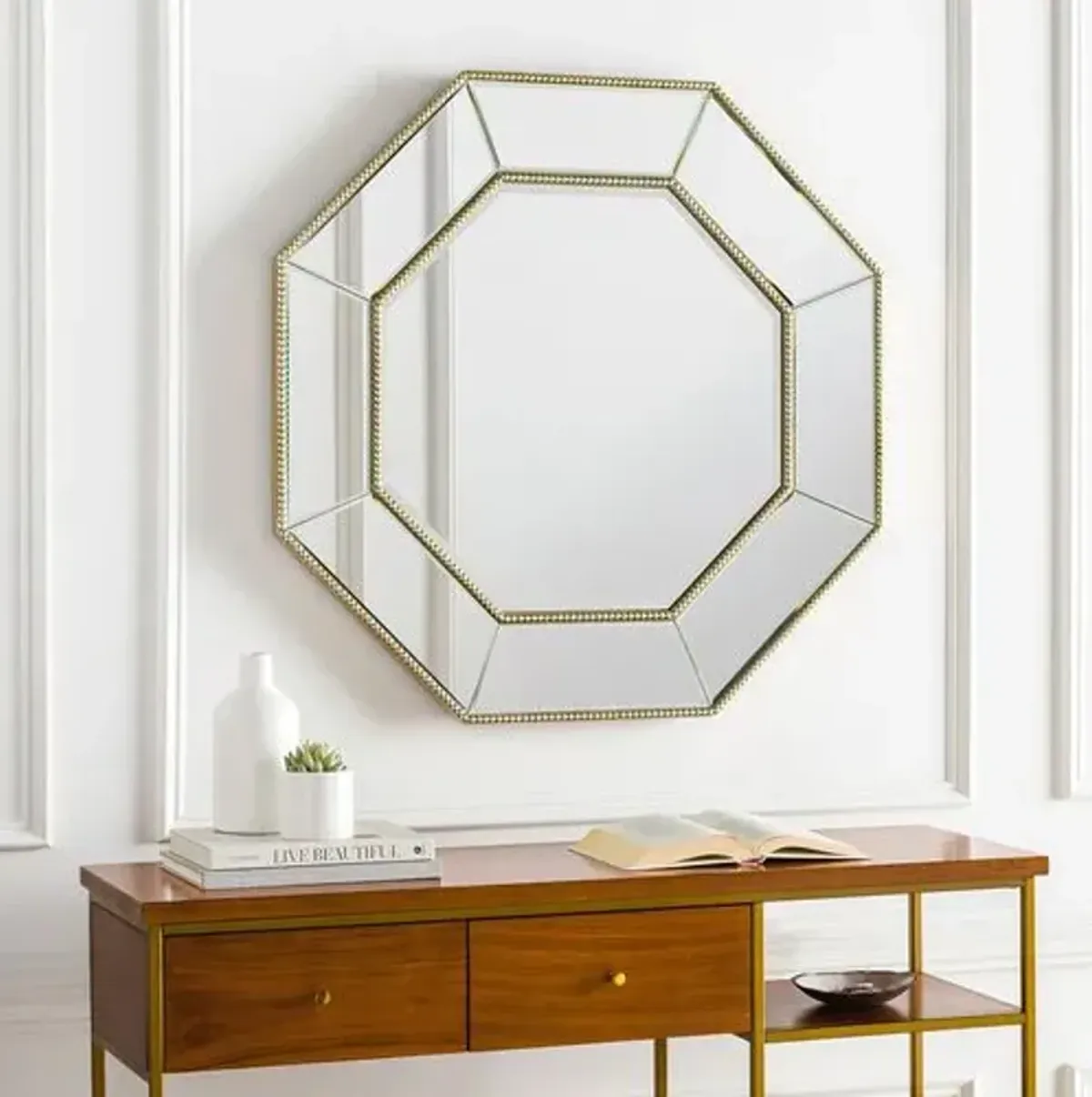 Richmond Octagon Wall Mirror - Gold