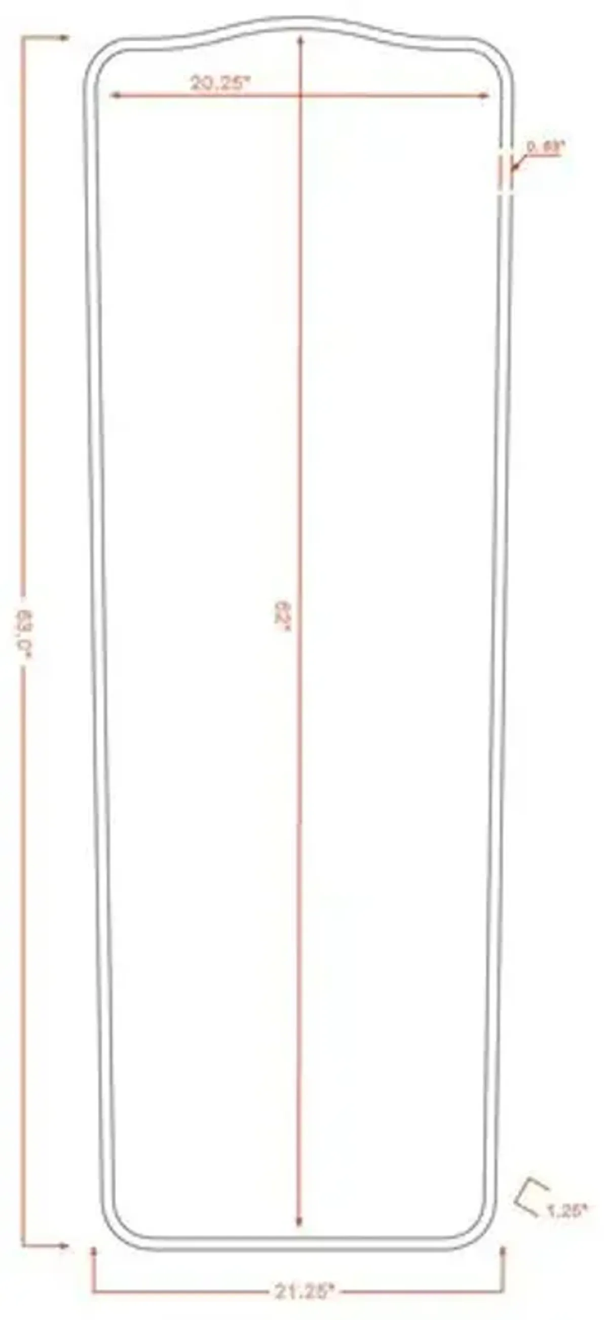 Richmond Floor Mirror - Black