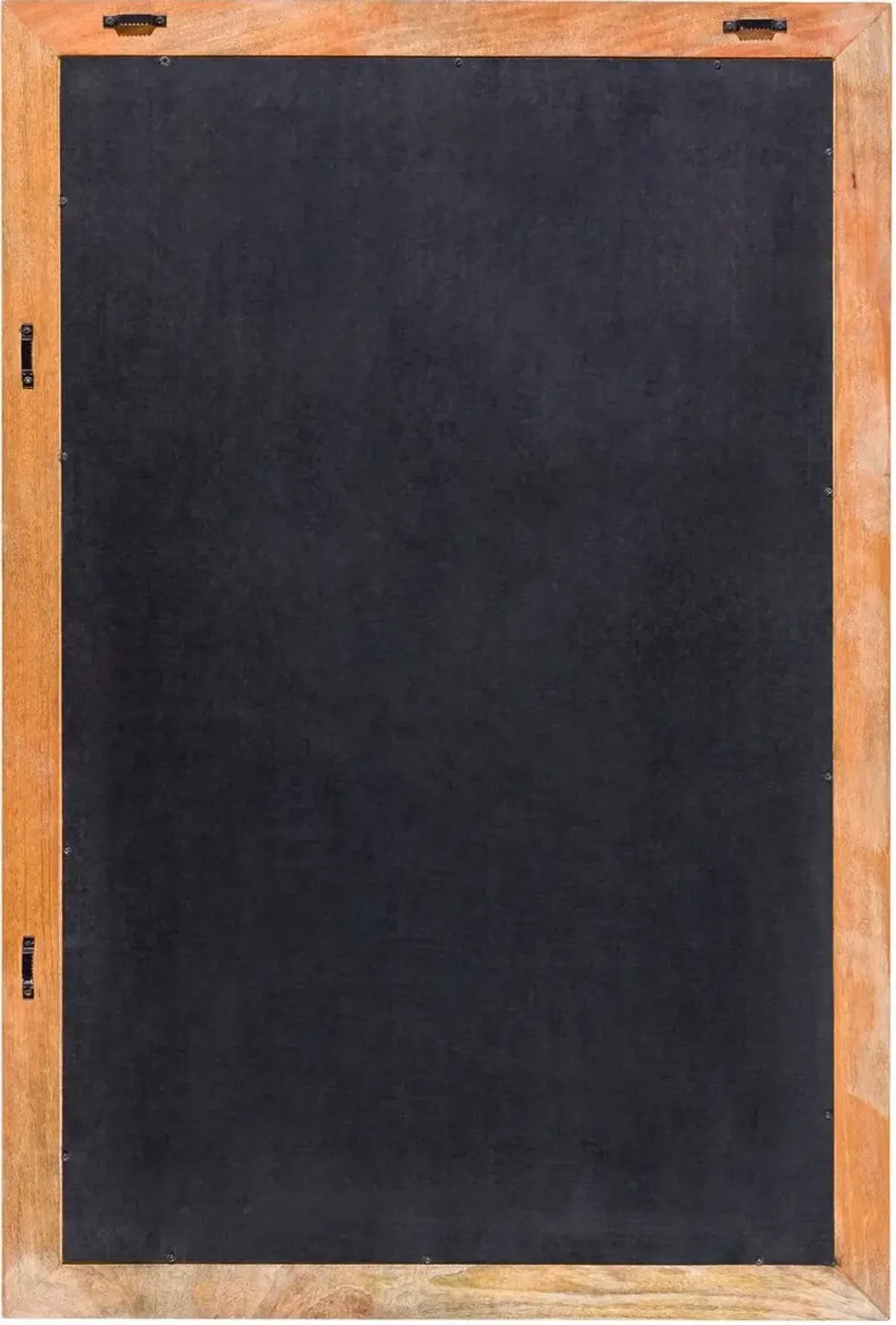 Leo Mango Wood Wall Mirror, Brown