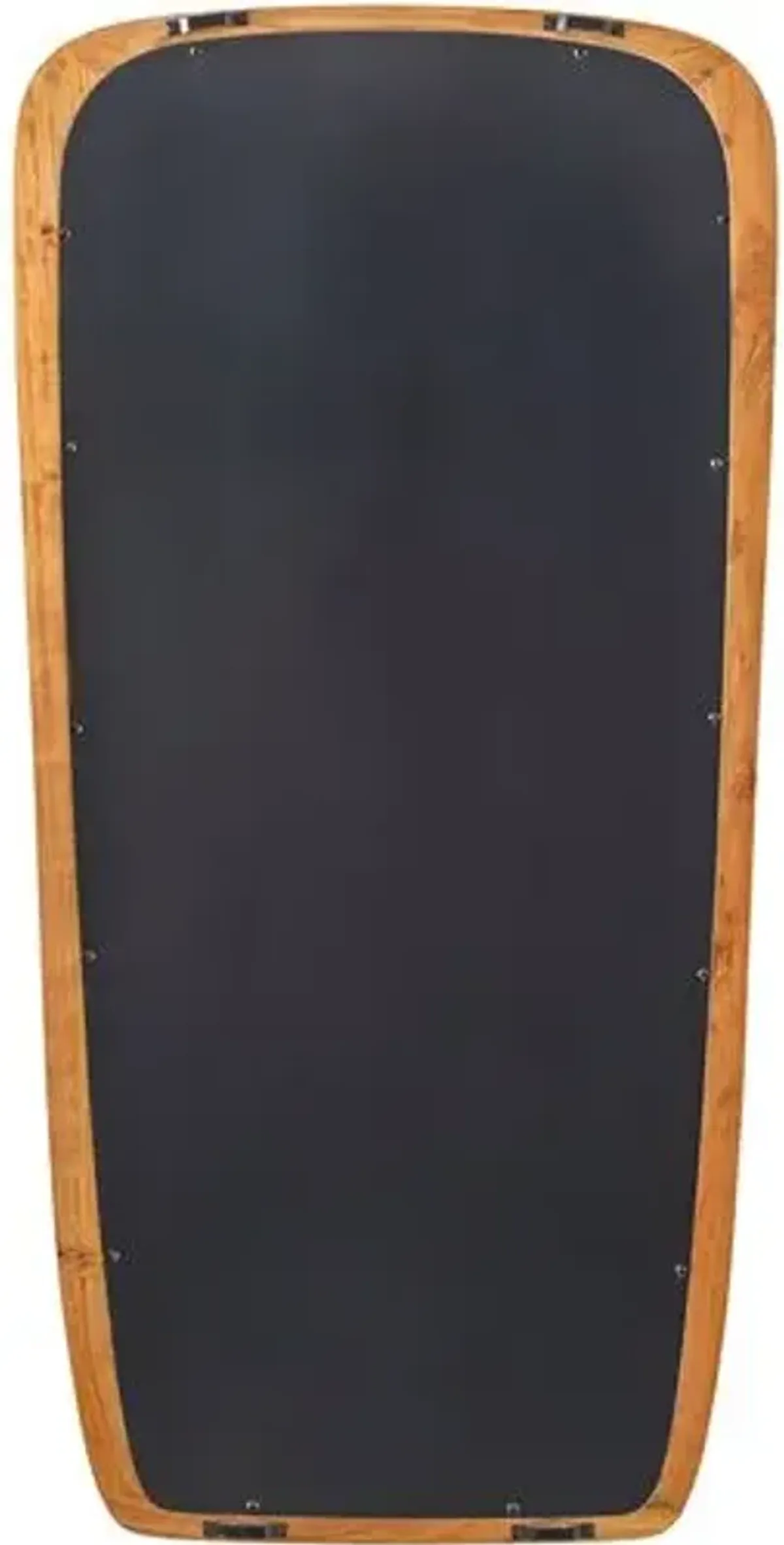 Max Wood Floor Mirror - Brown