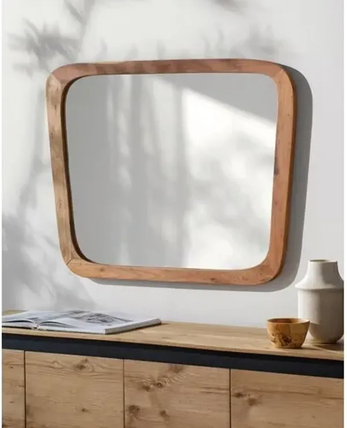 Max Wood Wall Mirror