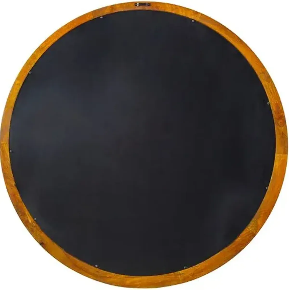 Max Round Wood Wall Mirror