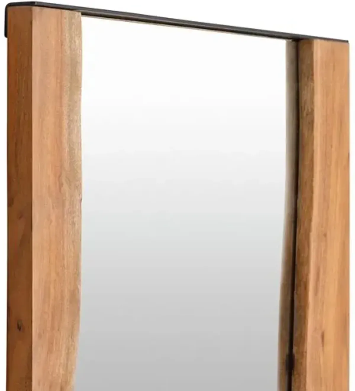 Zoe Wood Accent Mirror - Brown