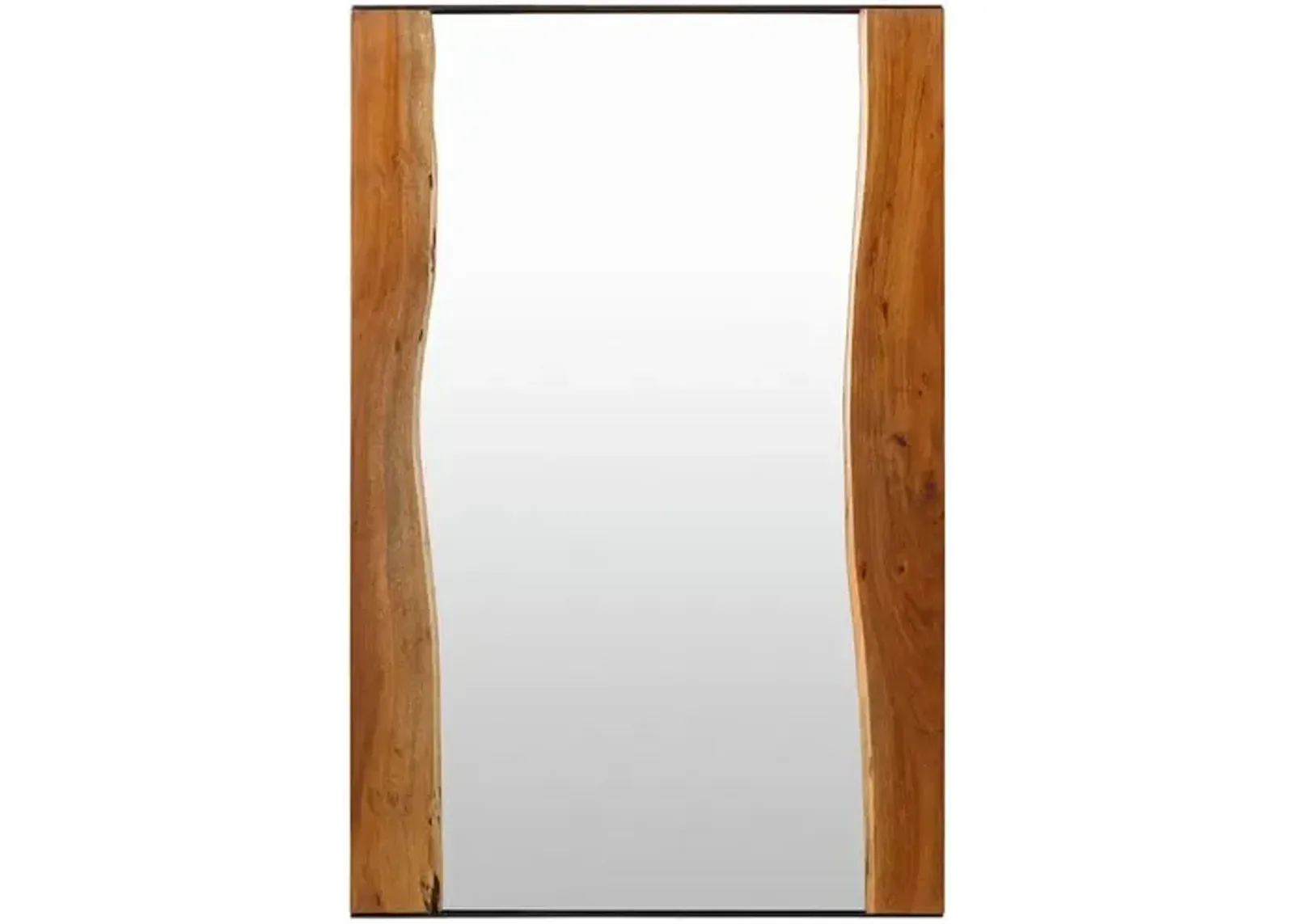 Zoe Wood Accent Mirror - Brown