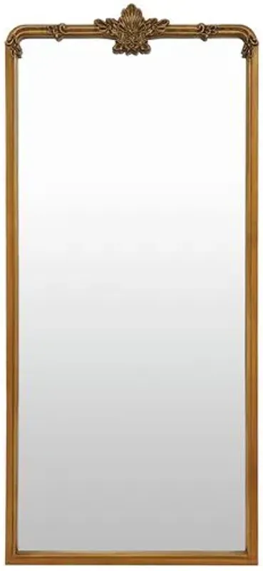 Jacklyn Full Length Floor Mirror - Gold