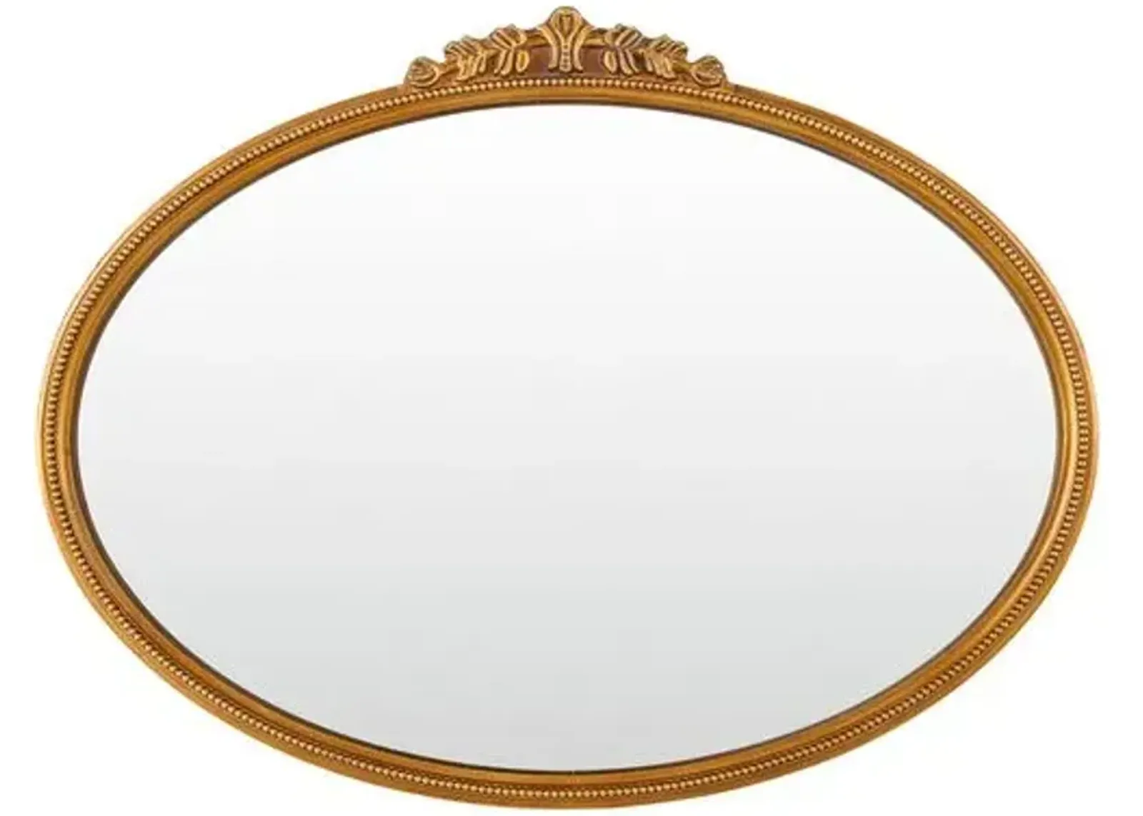 Ivy Oval Accent Mirror - Gold