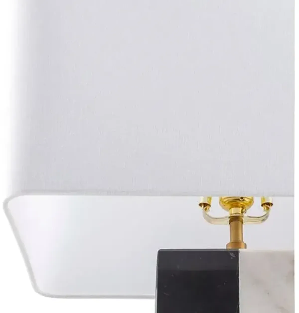 Slade Marble Table Lamp - Black/White