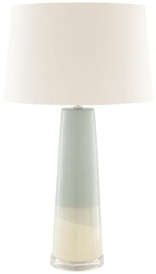 Linda Table Lamp - Pale Blue/Cream