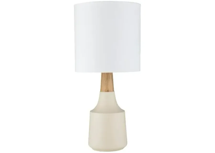 Kiki Accent Table Lamp - Ivory - 18Hx8Wx8D in