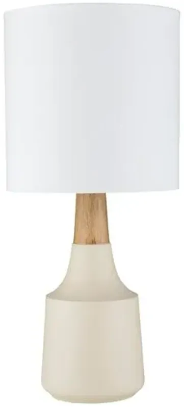 Kiki Accent Table Lamp - Ivory - 18Hx8Wx8D in