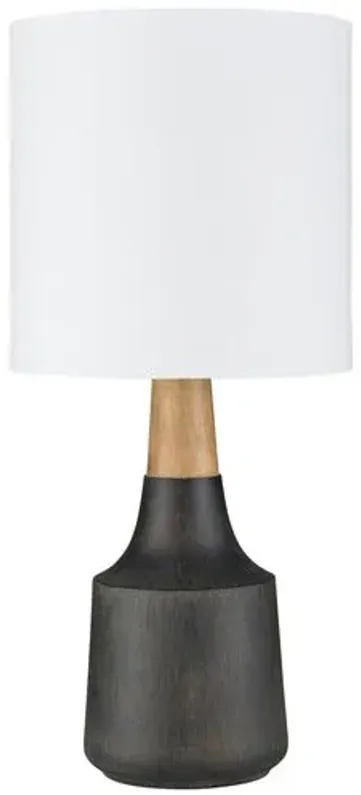 Kiki Accent Table Lamp - Black - 18Hx8Wx8D in