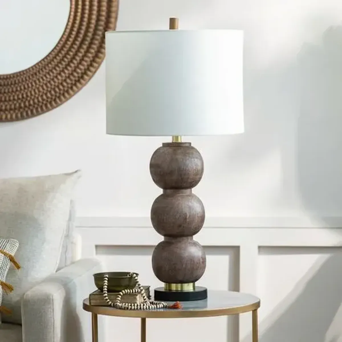 Miloh Table Lamp - Brown