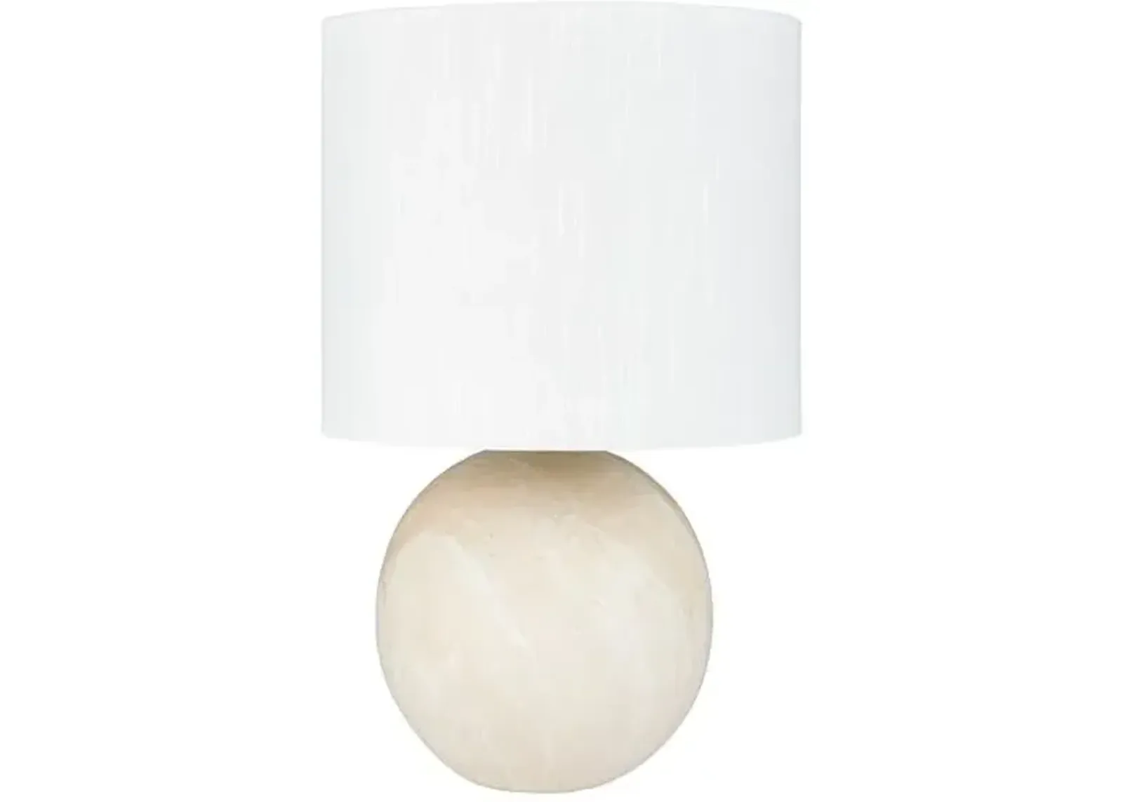 Bruno Ball Table Lamp - White Marbled