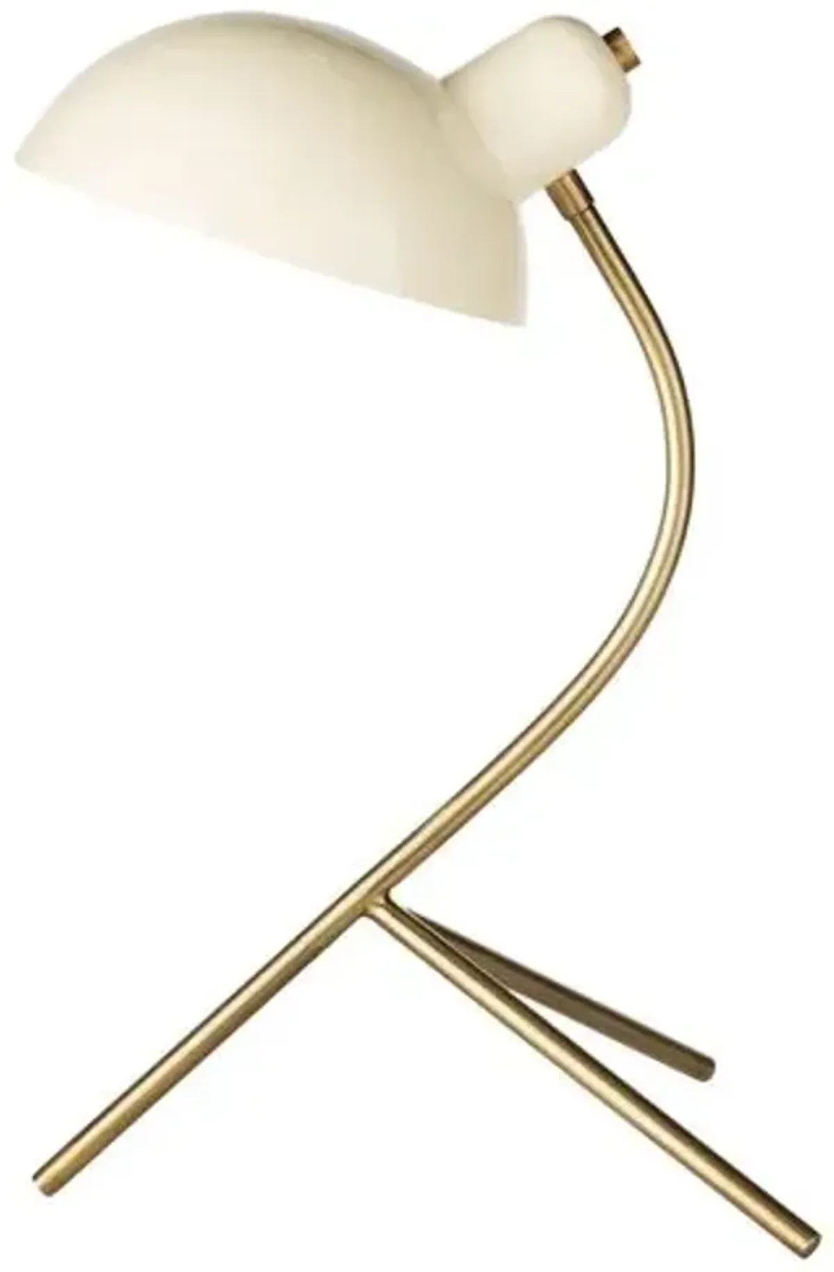 Hattie Task Table Lamp - Brass/Beige - Gold