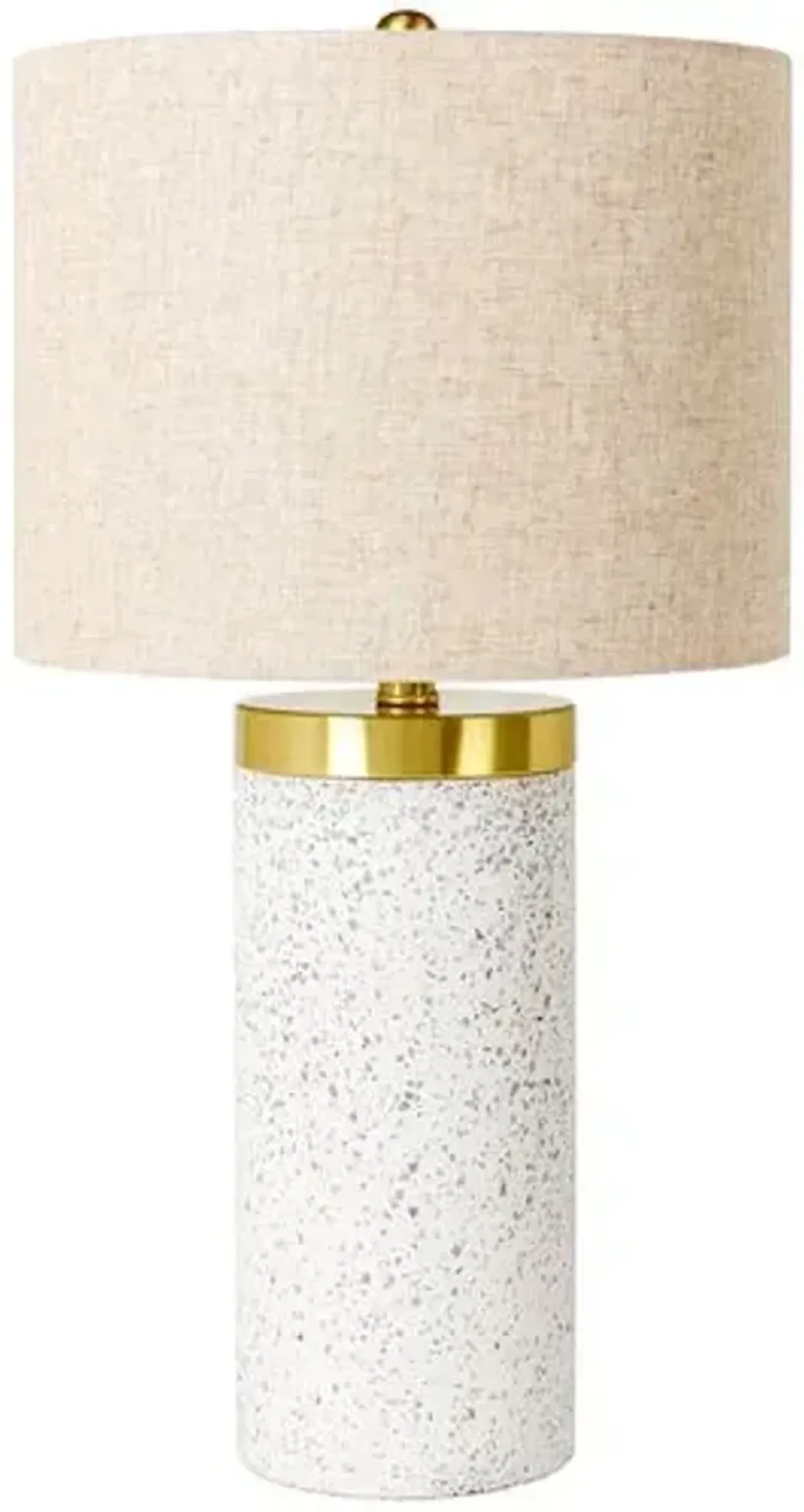 Sera Concrete Table Lamp - Blue Speckle/Natural