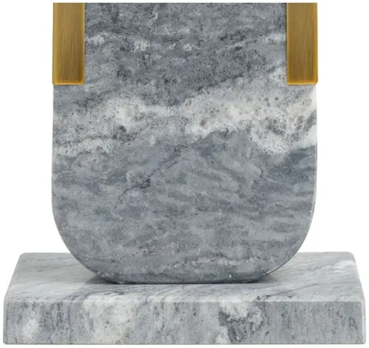 Pixie Marble Table Lamp - Gray/Gold