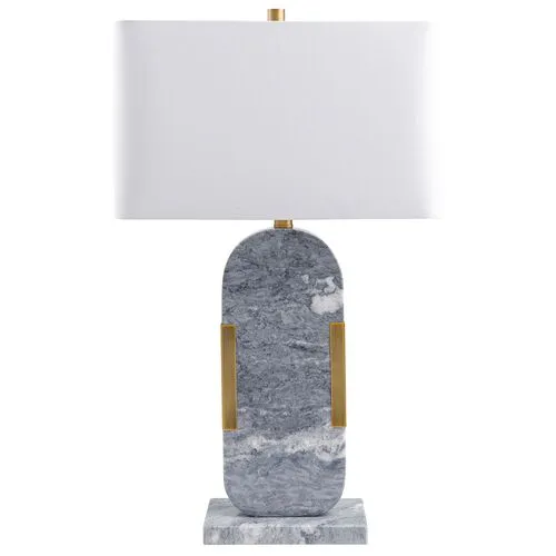 Pixie Marble Table Lamp - Gray/Gold