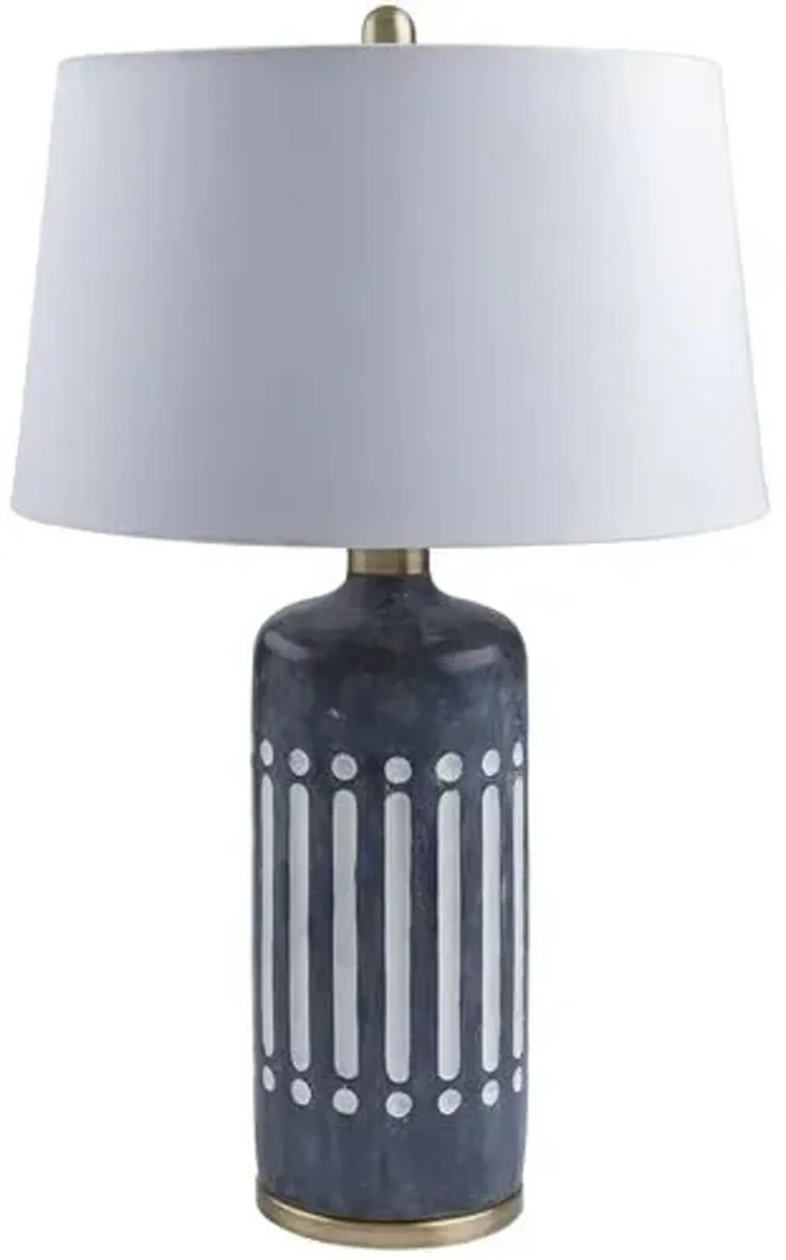 Wren Cement Table Lamp - Gray/White