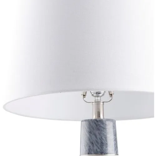 Aspen Marble Table Lamp - Gray/White