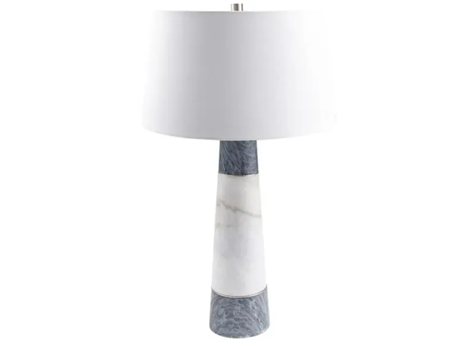 Aspen Marble Table Lamp - Gray/White