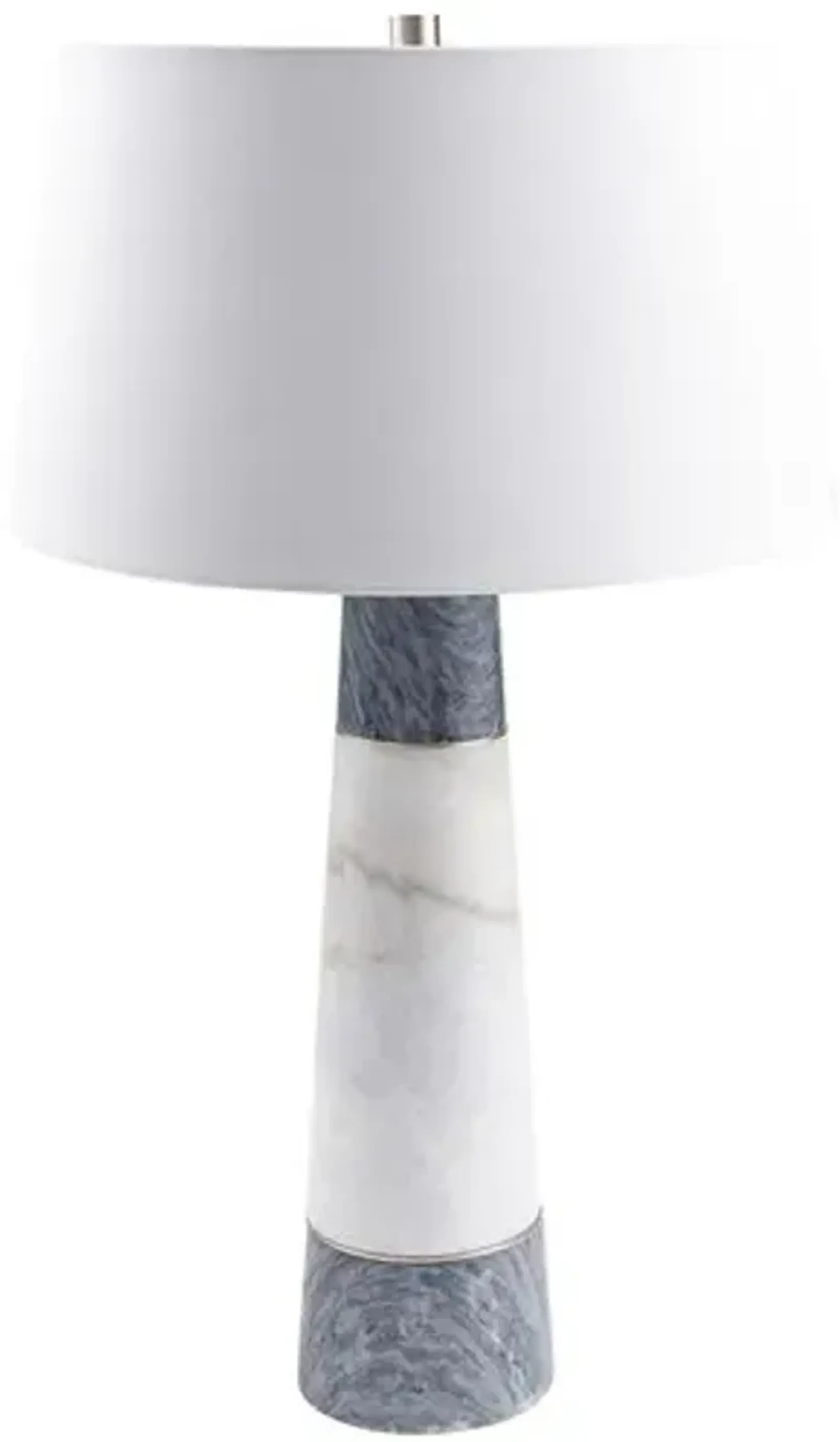 Aspen Marble Table Lamp - Gray/White