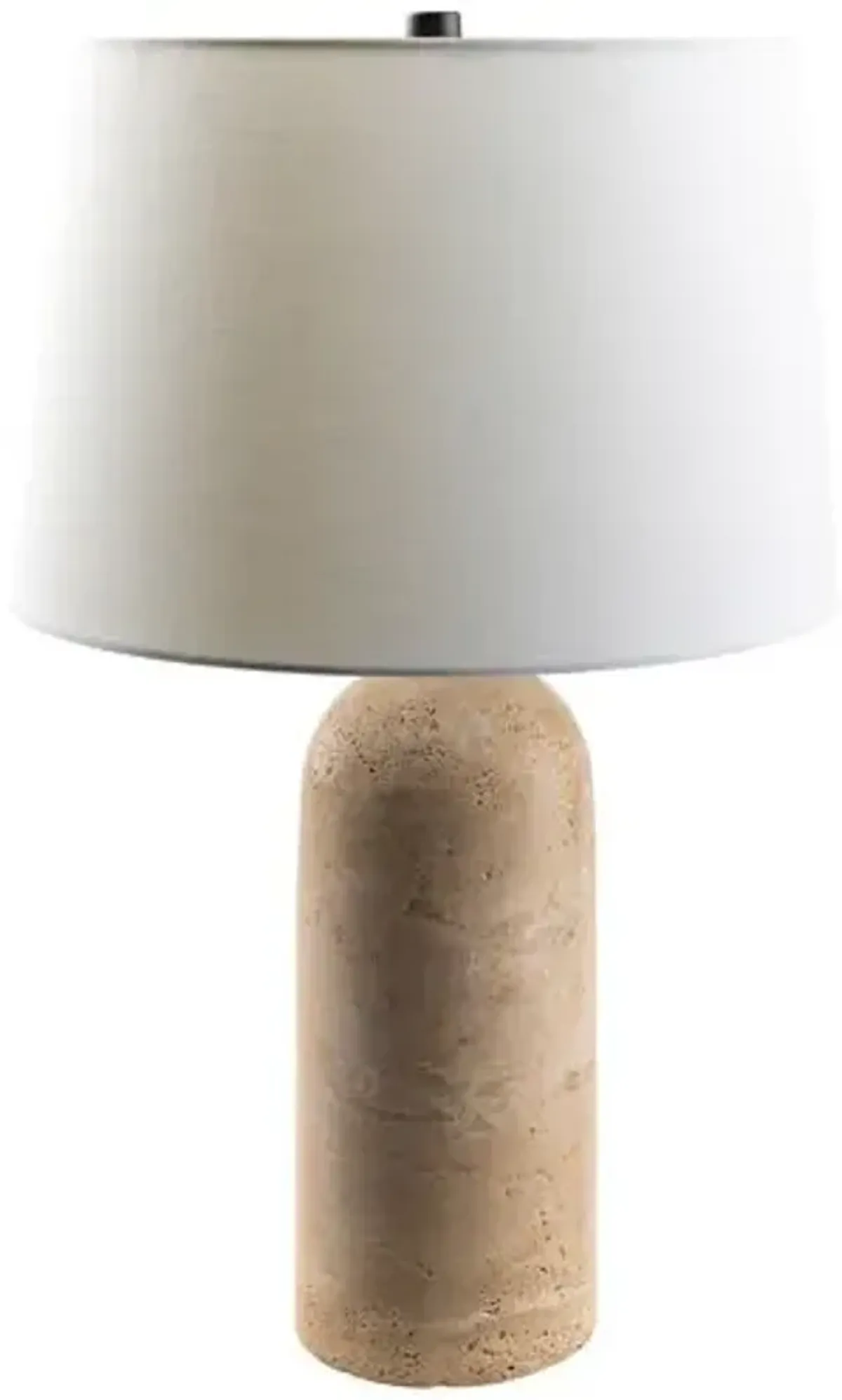 Kip Table Lamp - Natural Travertine - Beige