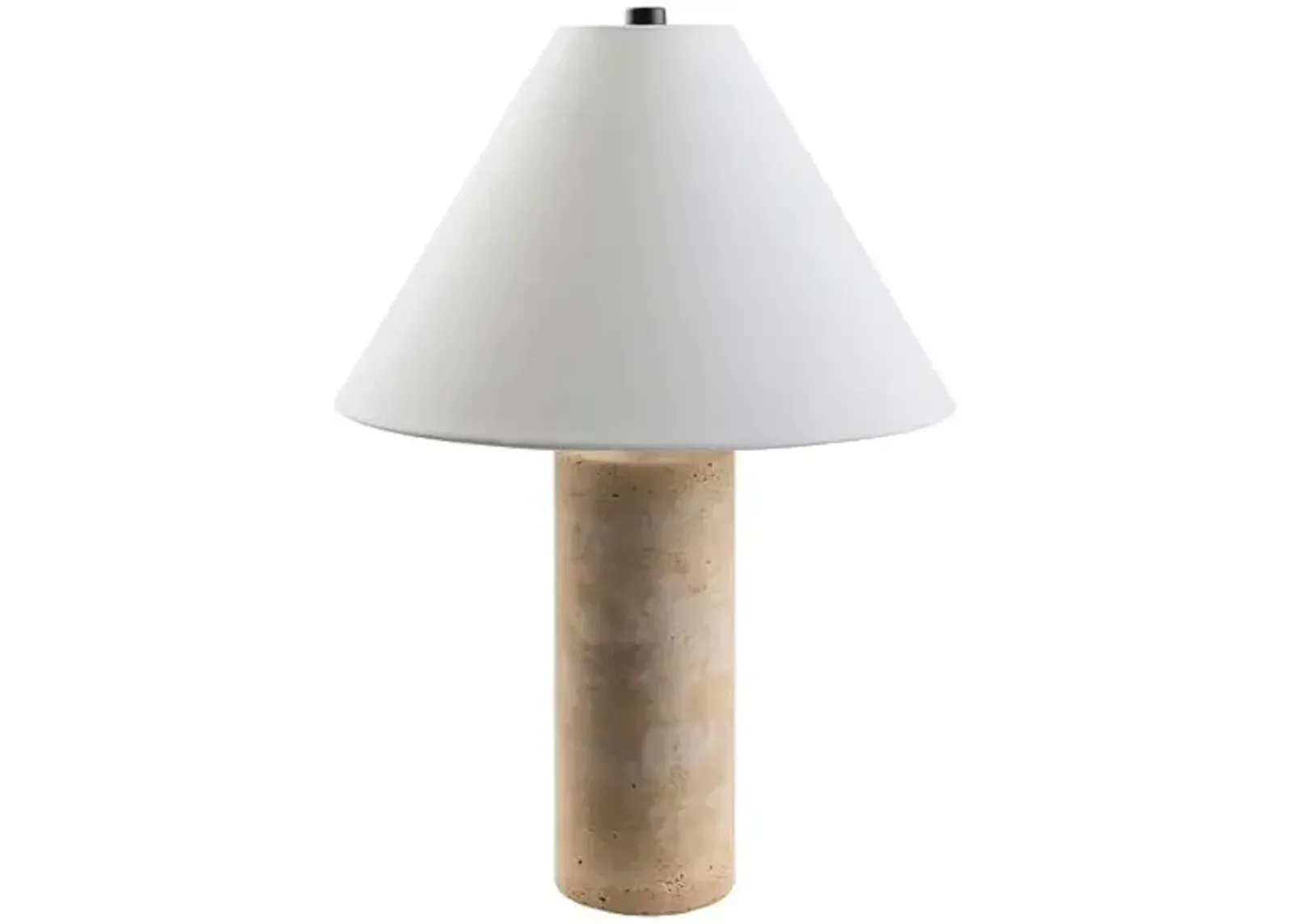 Neo Table Lamp - Natural Travertine - Beige