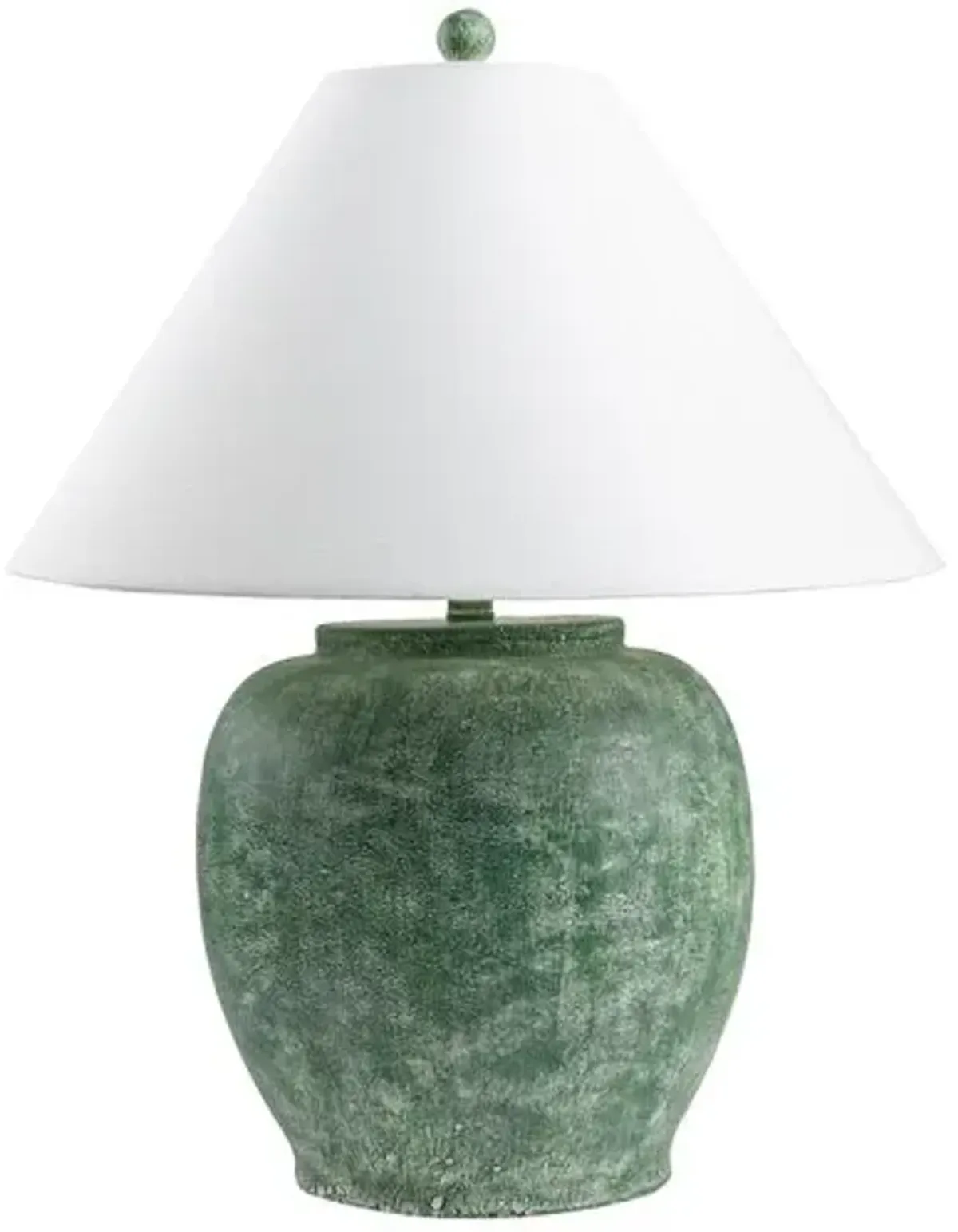 Smith Cement Table Lamp - Green