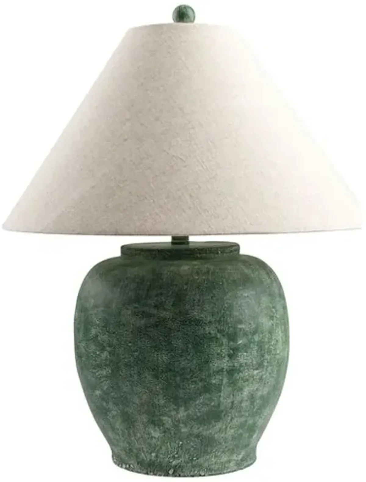 Smith Cement Table Lamp - Green