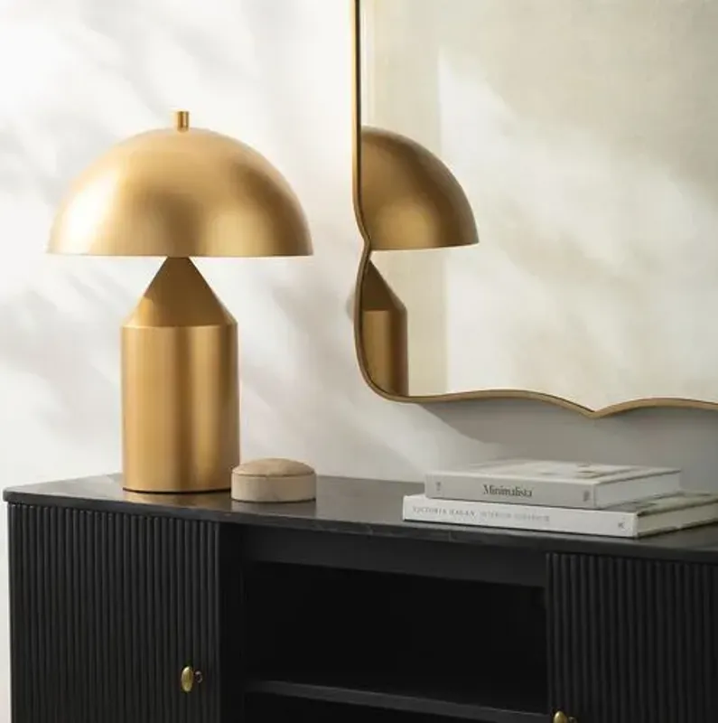 Wells Dome Table Lamp - Gold