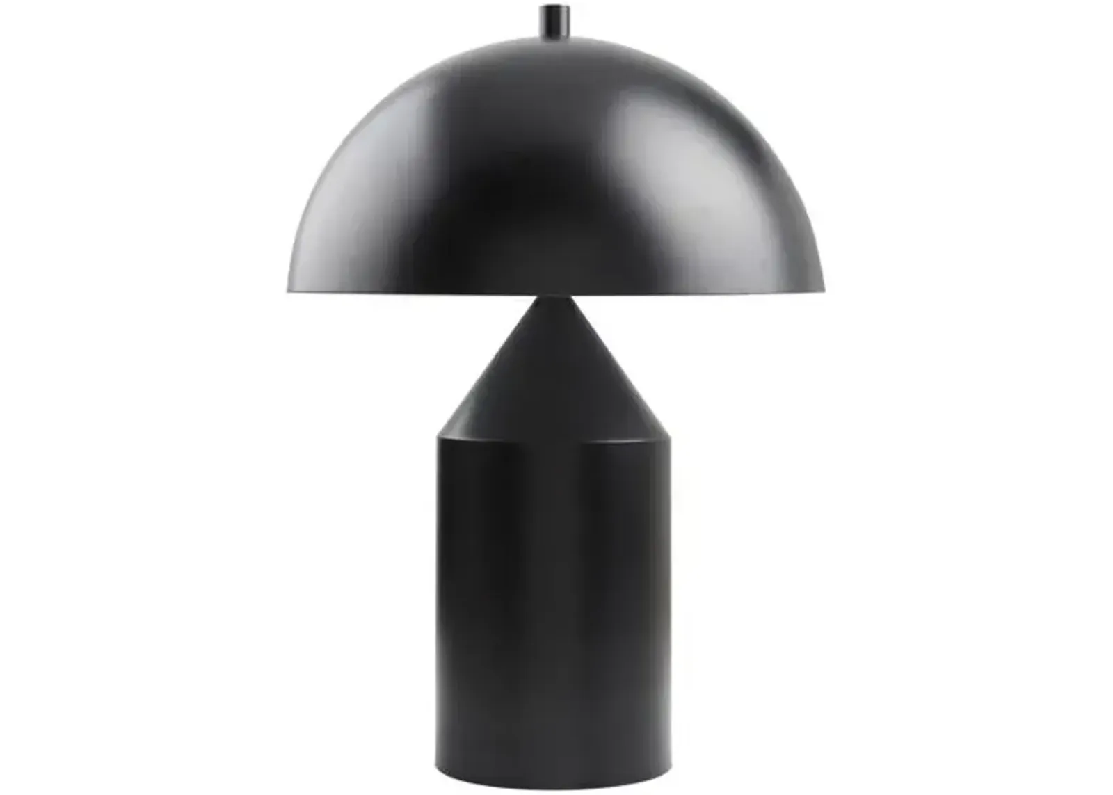 Wells Dome Table Lamp - Black