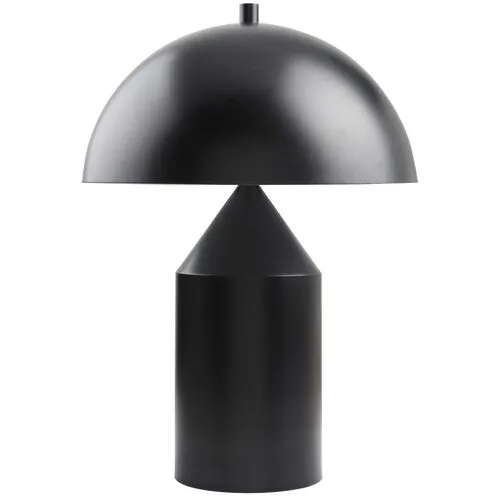 Wells Dome Table Lamp - Black