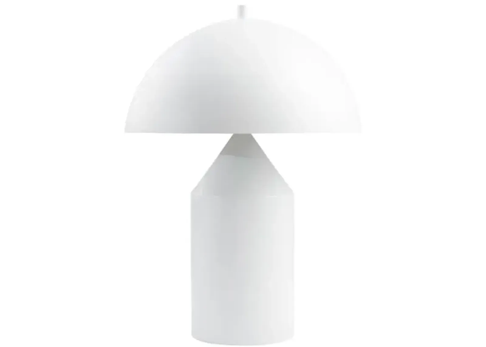 Wells Dome Table Lamp - White