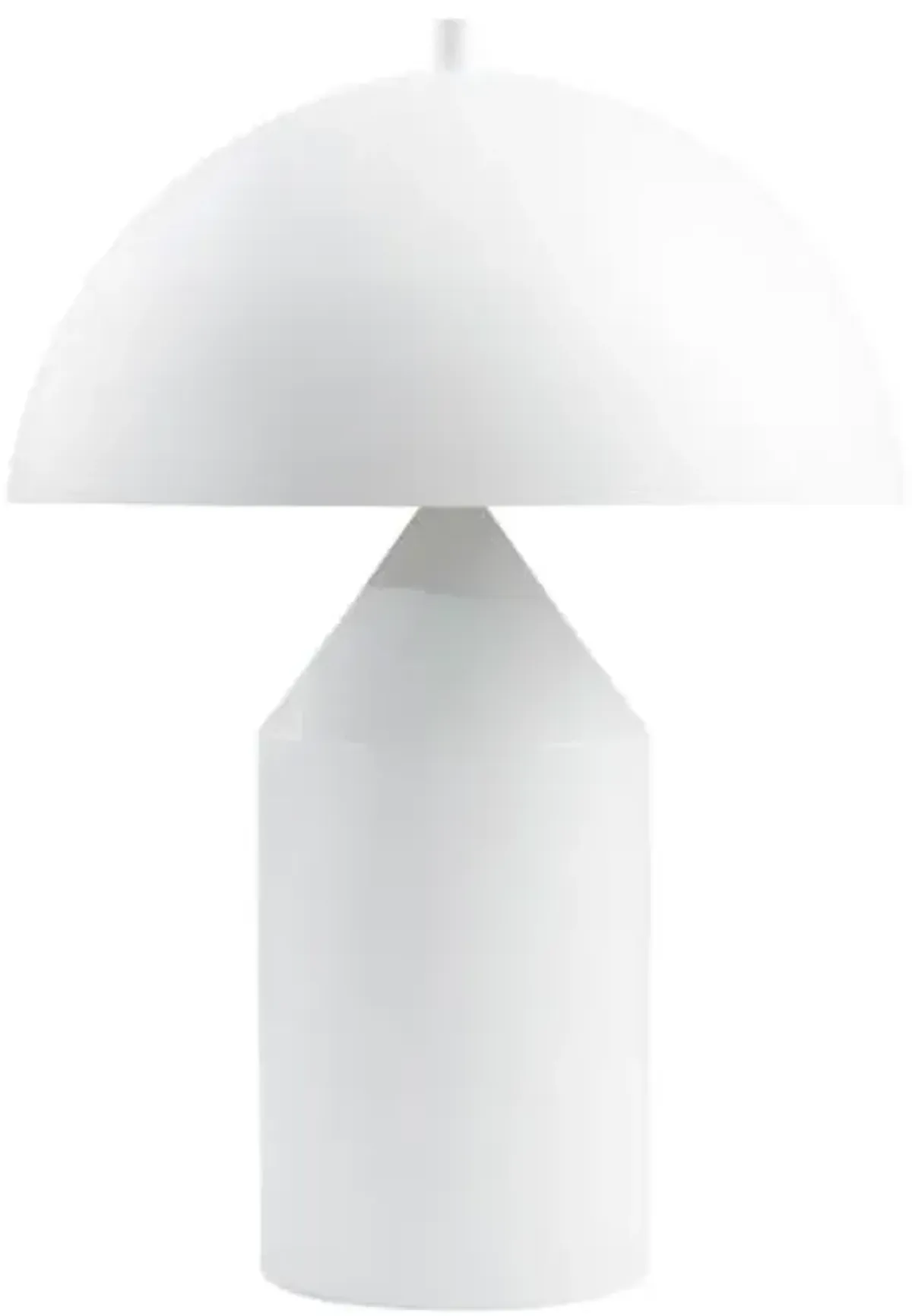 Wells Dome Table Lamp - White