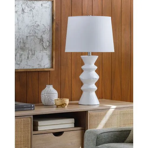 Zuma Ceramic Table Lamp - White