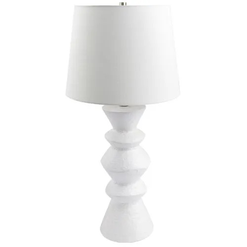 Zuma Ceramic Table Lamp - White